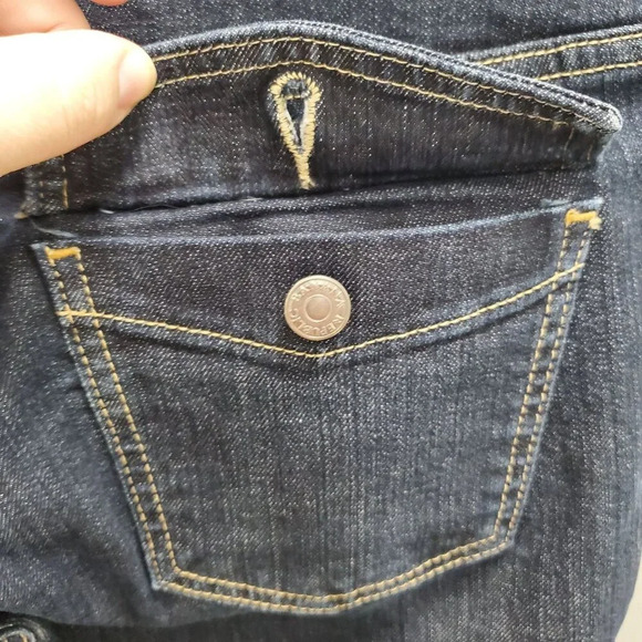 Banana Republic Factory Women's Dark‎ Wash Stretch Bootcut Jeans Size 6R - Picture 7 of 8